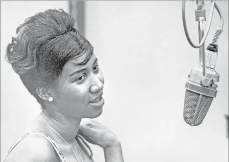  ?? Donaldson Collection / Getty Images ?? IN HER MUSIC, Aretha Franklin, in 1962, was able to communicat­e an enormous amount of informatio­n in a small amount of time.