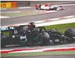  ?? POOL VIA REUTERS/ GIUSEPPE CACACE ?? Lewis Hamilton stormed around the 5.4-km Sakhir desert track in one minute, 28.971 seconds.