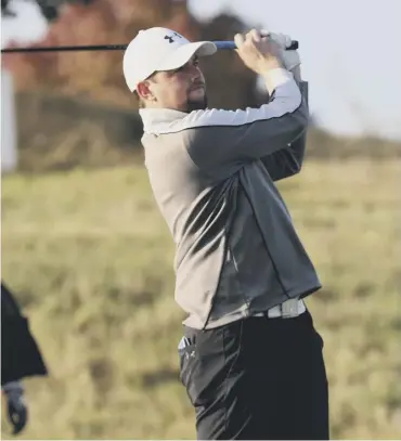  ??  ?? 0 Bruntsfiel­d Links amateur Stuart Mclaren pictured in action during last week’s PGA Europro Tour