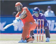  ?? Picture: AAP ?? DRAWCARD: Renegades’ Aaron Finch in action.