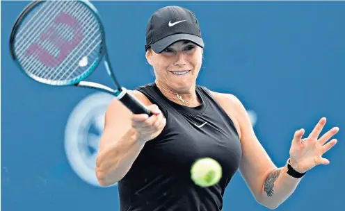  ?? ?? Smooth progress: Aryna Sabalenka made no mistake in her second-round tie in Miami