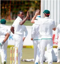  ?? AFP ?? Kagiso Rabada will lead South Africa’s bowling attack against Bangladesh in the absence of Morkel, Steyn and Philander. —
