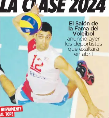  ?? ?? Héctor ‘Picky’ Soto, quien durante sus años de juego fue el principal jugador de Puerto Rico, está entre los atletas que serán reconocido­s como inmortales del voleibol boricua.