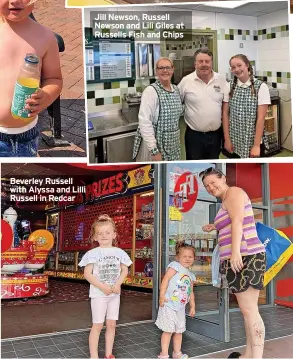  ?? ?? Beverley Russell with Alyssa and Lilli Russell in Redcar