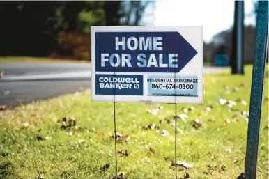  ?? COURANT FILE PHOTO ?? In recent weeks, homes selling above the asking price are beginning to diminish in Hartford County.