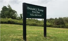  ?? Photograph: Wilfred Chan ?? The entrance of the Donald Trump state park in New York.