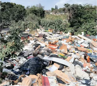  ?? I SUPPLIED ?? NUMEROUS illegal dump sites have been emerging around Greenwood Park, leaving residents concerned.