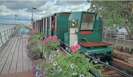  ?? JOHN GREENWOOD/HPHA ?? The Hythe Pier Railway’s 105-year-old locomotive, Gerald Yorke.