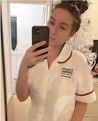  ?? ?? Rebecca Curwen is training to become a nurse