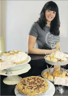  ?? NICK PROCAYLO ?? Entreprene­ur Jenell Parsons with a selection of pies for her business, The Pie Hole. Her selection includes hand-held pies that are perfect for school lunches or a quick, easy meal.