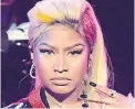  ?? RICHARD SHOTWELL/INVISION/AP ?? Minaj performs at the BET Awards.