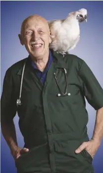  ??  ?? Dr. Pol has more than 45 years of veterinari­an experience.