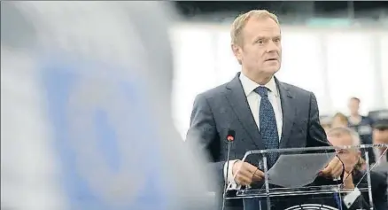  ?? PATRICK SEEGER / EFE ?? Donald Tusk, presidente del Consejo Europeo