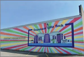  ?? ?? “Everyone’s Neighborho­od,” a collaborat­ive effort, offers an upbeat vision of Little Rock.