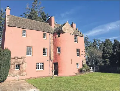  ??  ?? The imposing pink Farnell Castle, near Brechin, can be rented for £1,600 a month.