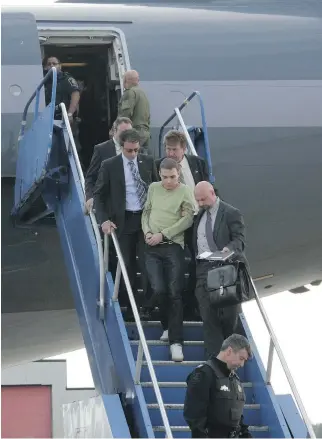  ??  SPVM ?? The military chose to bring Luka Magnotta home on an Airbus in 2012.