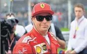  ?? AFP ?? Ferrari’s Kimi Raikkonen finished second behind Mercedes’ Lewis Hamilton at the Italian Grand Prix on Sunday.