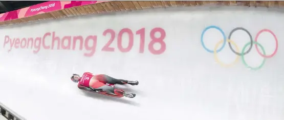  ?? JONATHAN HAYWARD/THE CANADIAN PRESS ?? Calgary’s Kim McRae, who placed fifth in luge at the 2018 Olympics in Pyeongchan­g, has drasticall­y cut back her competitiv­e schedule this year.