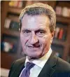 ?? FOTO: DPA ?? Der deutsche EU-Kommissar Günther Oettinger.