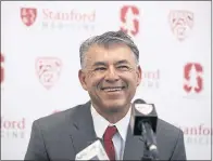  ?? MARCIO JOSE SANCHEZ — THE ASSOCIATED PRESS ?? David Esquer has led Stanford to a No. 3 ranking by Baseball America despite having just one everyday player return.