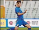  ??  ?? Difensore Gianluca Mancini in azzurro