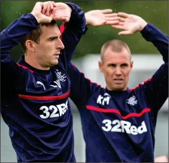  ??  ?? Lee Wallace and Kenny Miller are amongst the current natives at Ibrox...but Petric says they need more