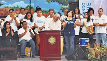  ??  ?? Festival. El Gobierno realizó ayer el Festival del Buen Vivir en San Bartolomé Perulapía.