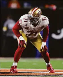  ?? Emilee Chinn / Associated Press ?? George Kittle said early voting returns showing tacke Trent Williams (above) eighth in Pro Bowl voting were “insane.”