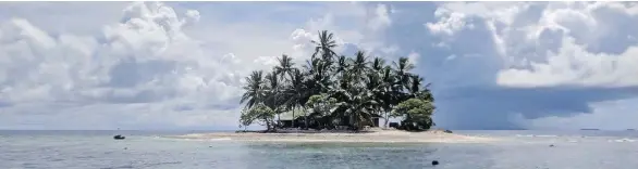  ??  ?? A dive shop at the Truk Blue Lagoon Resort can arrange a visit to Jeep Island, a private paradise in Chuuk, Micronesia, where tourists can go snorkellin­g in the coral reefs.