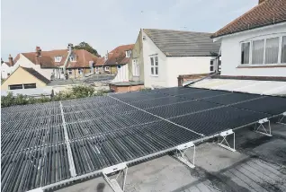  ??  ?? The county council has been encouragin­g take-up of solar panels on private homes