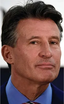  ?? KITAMURA ?? Defiant: Lord Coe, in Tokyo yesterday, denies any wrongdoing