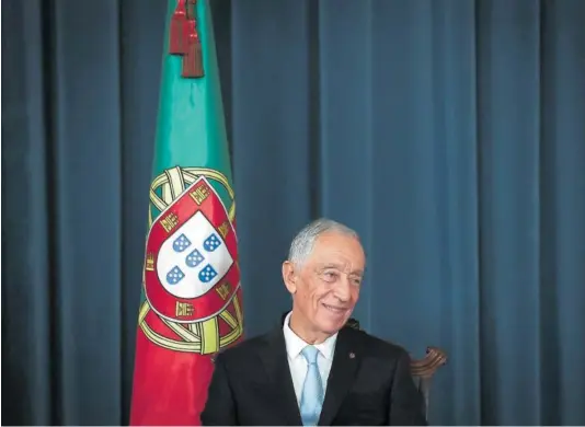  ?? JOSE SENA GOULAO (EFE) ?? El presidente de Portugal, Marcelo Rebelo de Sousa, el 5 de abril durante un acto en Lisboa.