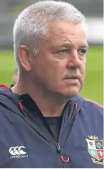  ??  ?? Warren Gatland: keeping his eye on the ball