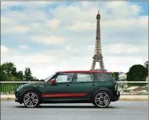  ?? MINI COOPER ?? The 2017 Mini John Cooper Works Clubman ALL4 features a twin turbo 2-liter 4-cylinder gasoline engine that puts out 228 horsepower and 258 pound feet of torque.