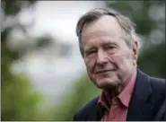  ?? LAWRENCE JACKSON — THE ASSOCIATED PRESS FILE ?? Former President George H.W. Bush arrives on the South Lawn of White House in Washington in 2008. Bush died at the age of 94 on Friday about eight months after the death of his wife, Barbara Bush.