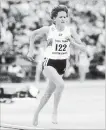  ?? GETTY IMAGES ?? Zola Budd, the bare-footed runner, and world record holder in the 5,000 metres who famously collided with Mary Decker of the U.S. in the Olympic 3,000 metres, causing Decker to fall and Budd to fade, retired from racing 29 years ago today.