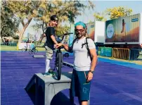  ??  ?? Marat Leiras, a skydiving photograph­er, named his six-year-old son Max Hamdan in honour of the Crown Prince and his achievemen­ts.