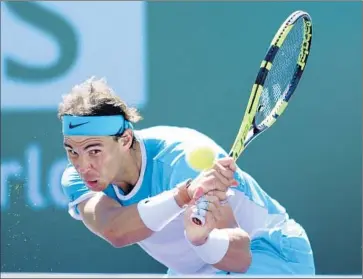  ?? Paul Buck
European Pressphoto Agency ?? FOURTH- SEEDED Rafael Nadal came on strong after a slow start against Kei Nishikori and will face top- seeded Novak Djokovic in the semifinals today. The Spaniard trails, 24- 23, in head- to- head matchups.