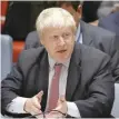  ?? — AFP ?? British Foreign Secretary Boris Johnson addresses a meeting of the United Nations Security Council during the 71st session of the UN General Assembly in New York.