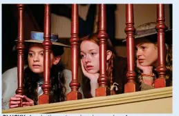  ??  ?? PLUCKY: Amybeth, centre, who plays orphan Anne