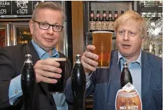  ??  ?? Out: Gove and Johnson dealt Cameron a huge blow