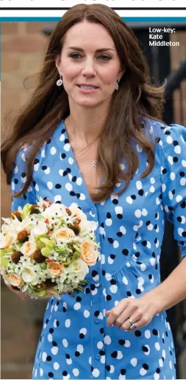  ?? ?? Low-key: Kate Middleton