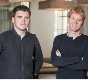  ??  ?? Stripe founders John and Patrick Collison