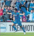  ?? FOTO: P. PUNTÍ ?? Gaku apunta a titular en el Getafe