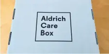  ?? TinaMarie Craven/ Hearst Connecticu­t Media ?? The Aldrich Care Box features artwork from five different artists.