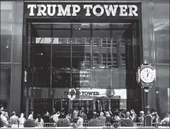  ??  ?? Home base: NYC is the center of the Trump organizati­on and campaign, so the state attorney general’s involvemen­t in the inquiry is expected.