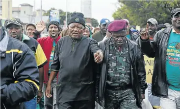  ?? Picture: ADRIAN DE KOCK ?? STILL MARCHING: Kgosana relived the events of 1960 in a march to central Cape Town last year