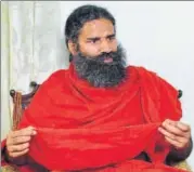  ?? MINT/FILE ?? Ramdev has set up a charitable organisati­on, which will be the sole holding entity for all Patanjali Group companies