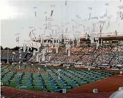  ?? STUFF ?? Auckland’s Mt Smart Stadium during the 1990 Commonweal­th Games opening ceremony. It wouldn’t take much to get this facility back up to scratch.