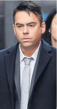  ?? Picture: FARRELL/BACKGRID ?? Actor Bruno Langley outside the court yesterday